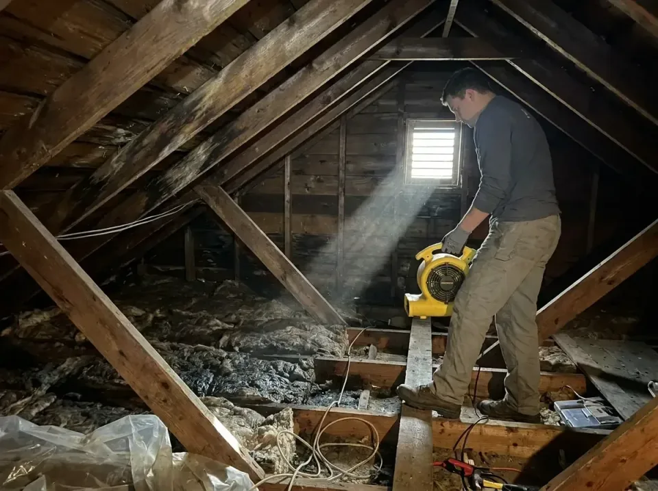 attic-water-damage-drying-proc-007 — frequently asked questions, Emergency Water Extraction & 24/7 Flood Response in Mosheim…
